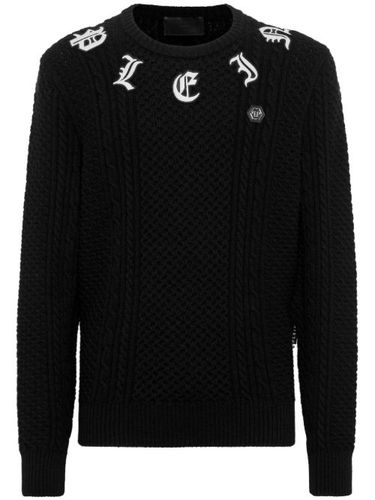 Pull en cachemire à logo brodé - Philipp Plein - Modalova