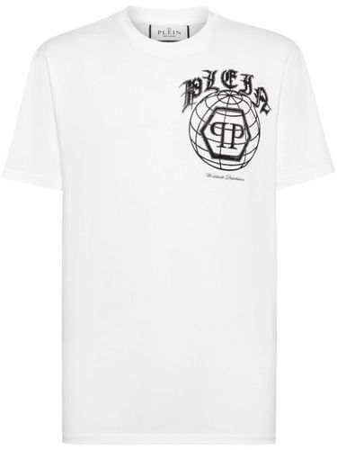 T-shirt en coton à logo strassé - Philipp Plein - Modalova