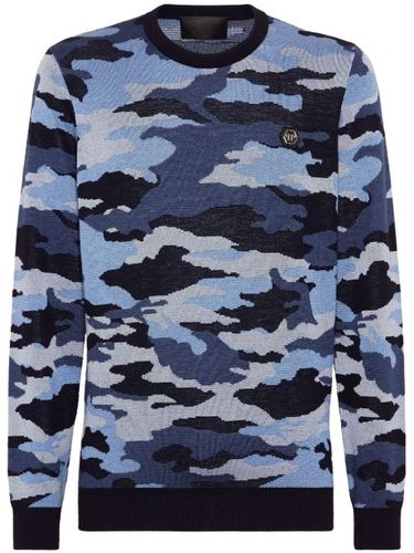 Pull à motif camouflage - Philipp Plein - Modalova
