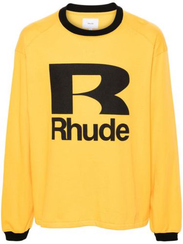 RHUDE sweat Petrol en coton - Jaune - RHUDE - Modalova