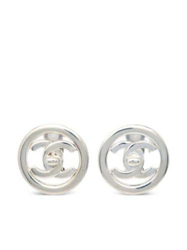 Boucles d'oreilles à loquet CC (1997) - CHANEL Pre-Owned - Modalova