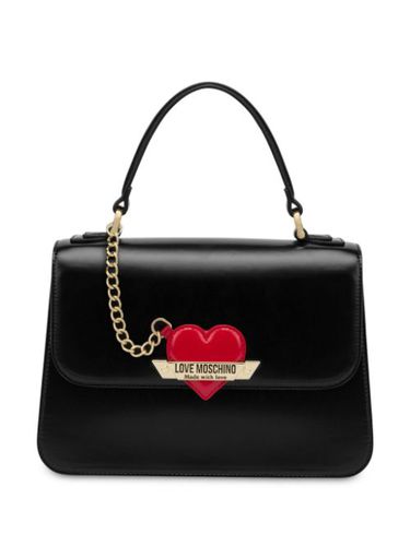 Sac cabas à breloque cœur - Love Moschino - Modalova