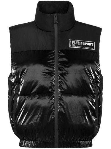 Gilet matelassé à logo imprimé - Plein Sport - Modalova