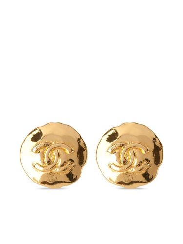 Boucles d'oreilles clip à logo CC (années 1990) - CHANEL Pre-Owned - Modalova