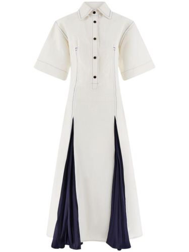 Robe-chemise à fond satiné - Ferragamo - Modalova