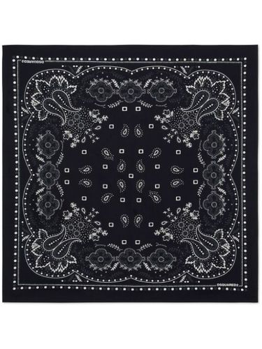 Écharpe en soie à imprimé bandana - DSQUARED2 - Modalova