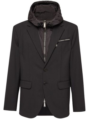Blazer boutonné à capuche - DSQUARED2 - Modalova