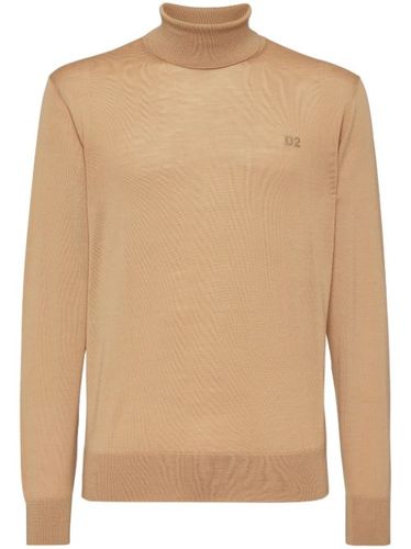Pull nervuré à logo brodé - DSQUARED2 - Modalova