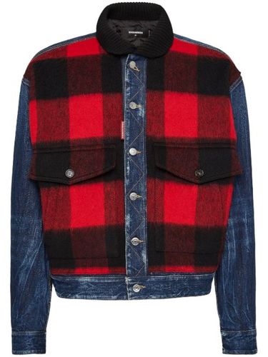 Veste en jean à carreaux - DSQUARED2 - Modalova