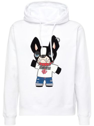 Hoodie en coton à logo imprimé - DSQUARED2 - Modalova