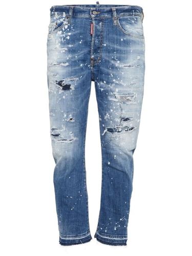Jean à effet usé droit - DSQUARED2 - Modalova