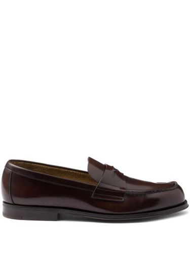 Mocassins en cuir à entaille penny - Prada - Modalova