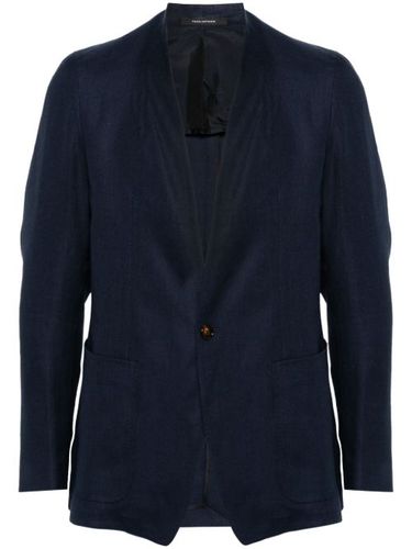 Blazer en lin à simple boutonnage - Tagliatore - Modalova