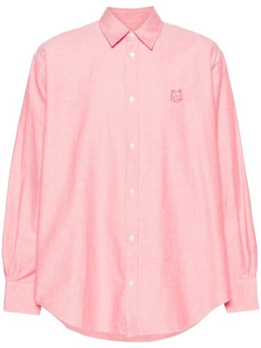 Chemise en coton à logo brodé - Maison Kitsuné - Modalova