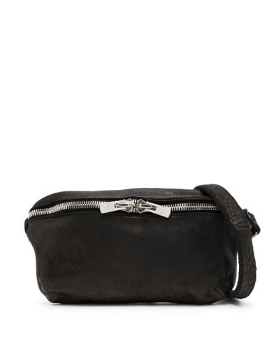 Sac à bandoulière en cuir grainé - Guidi - Modalova