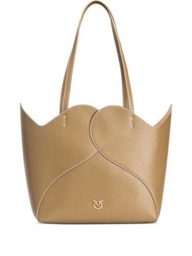 Sac cabas Heart en cuir grainé - PINKO - Modalova