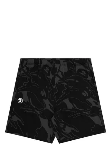 Short en jacquard à logo imprimé - AAPE BY *A BATHING APE® - Modalova