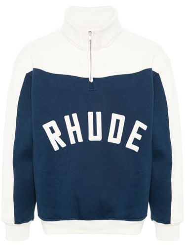 RHUDE sweat Contrast Varsity - Bleu - RHUDE - Modalova