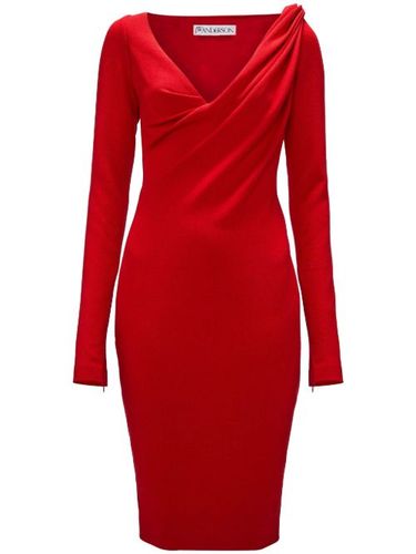 Robe mi-longue à col v - JW Anderson - Modalova