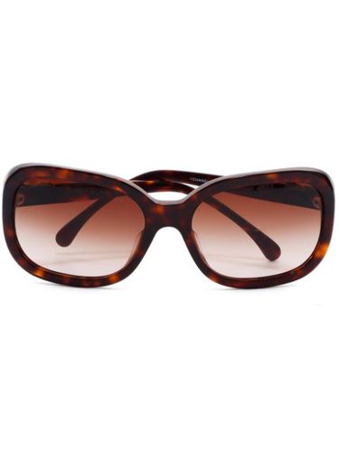 Lunettes de soleil à effet écailles de tortue (années 2000) - CHANEL Pre-Owned - Modalova