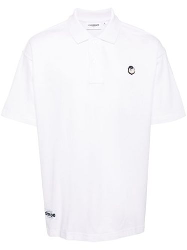 Polo en coton à logo brodé - CHOCOOLATE - Modalova