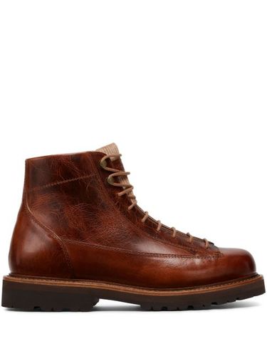 Bottines en cuir à lacets - Brunello Cucinelli - Modalova