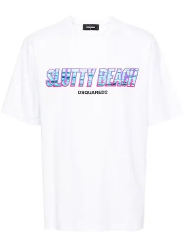 T-shirt en coton à imprimé graphique - DSQUARED2 - Modalova