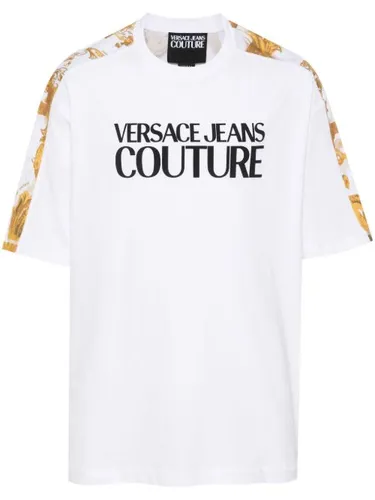 T-shirt en coton à logo imprimé - Versace Jeans Couture - Modalova