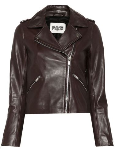 Veste en cuir - Claudie Pierlot - Modalova