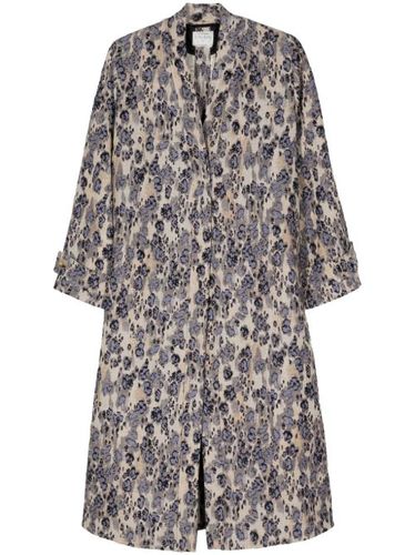 Manteau long à motif en jacquard - Forte Forte - Modalova
