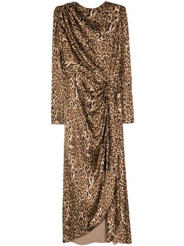 Robe drapée Lala à imprimé léopard - Costarellos - Modalova