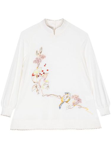 Pull à fleurs brodées - SHIATZY CHEN - Modalova