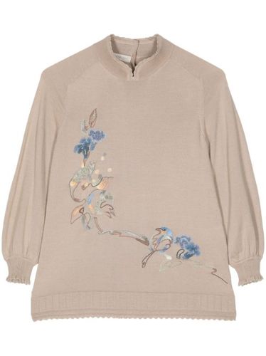 Pull à fleurs brodées - SHIATZY CHEN - Modalova