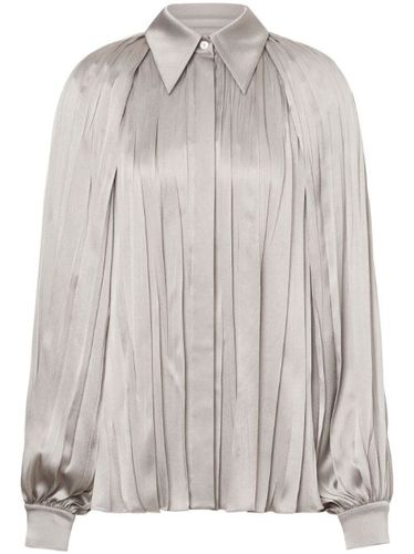 Jupe plissée en satin - Alberta Ferretti - Modalova