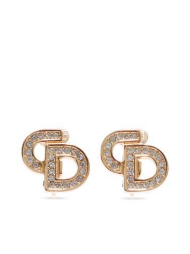 Boucles d'oreilles serties de strass - Christian Dior Pre-Owned - Modalova