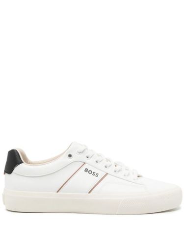 BOSS baskets Aiden en cuir - Blanc - BOSS - Modalova