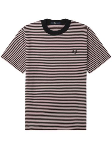 T-shirt en coton à logo brodé - Fred Perry - Modalova