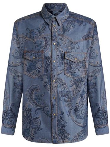 Chemise en jean à motif cachemire - ETRO - Modalova