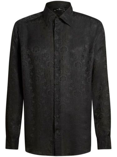 Chemise en soie à motif en jacquard - ETRO - Modalova