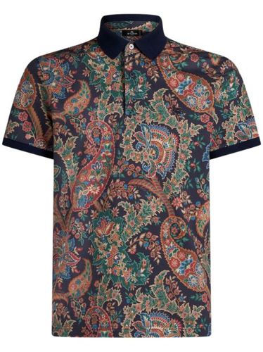 ETRO polo à motif cachemire - Bleu - ETRO - Modalova
