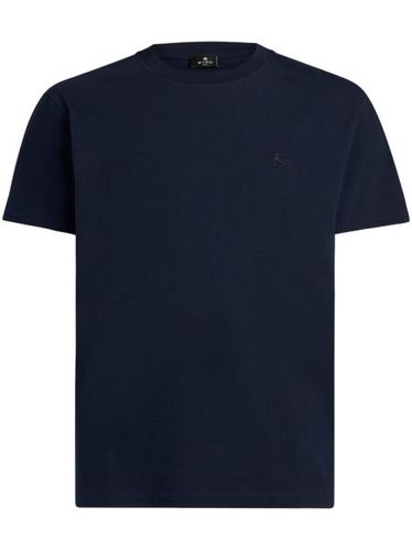 T-shirt en coton à logo brodé - ETRO - Modalova