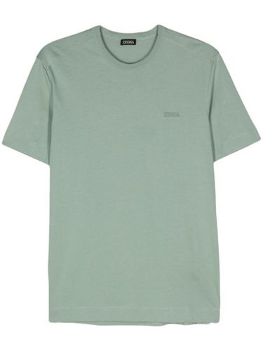 T-shirt en coton à logo brodé - Zegna - Modalova