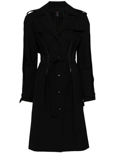 Manteau ceinturé en laine à rayures - Louis Vuitton Pre-Owned - Modalova