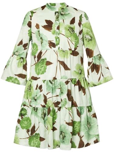 Robe courte en coton à fleurs - ERDEM - Modalova