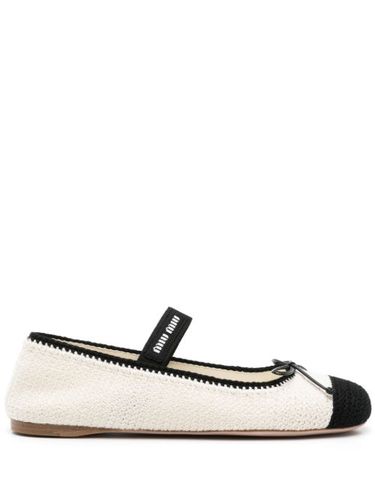 Ballerines à détail de nœud - Miu Miu - Modalova