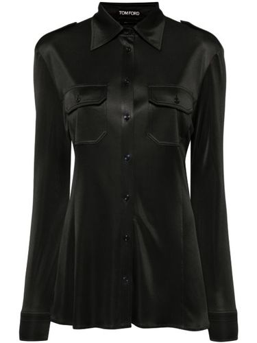 Chemise cintrée à effet métallisé - TOM FORD - Modalova