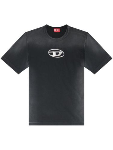 T-shirt Oval D à découpes - Diesel - Modalova