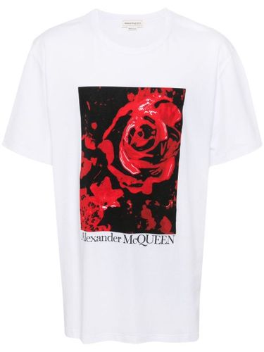 T-shirt à imprimé Wax Flower - Alexander McQueen - Modalova