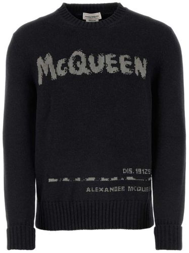 Pull à logo en maille intarsia - Alexander McQueen - Modalova