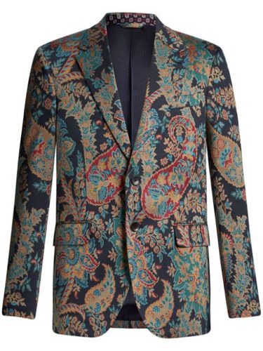 Blazer boutonné à motif cachemire en jacquard - ETRO - Modalova